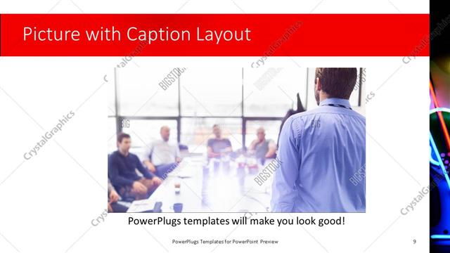 Picture with Caption presentation slide layout