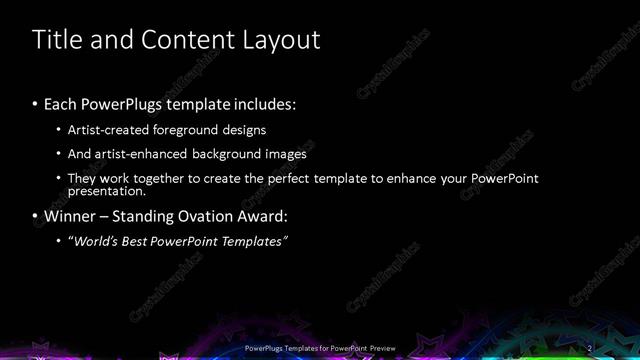 Title and Content presentation slide layout