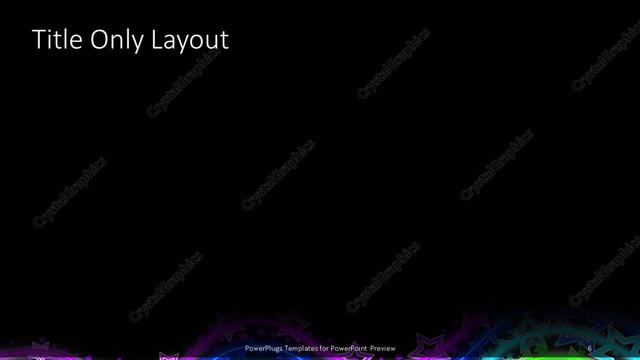 Title Only presentation slide layout