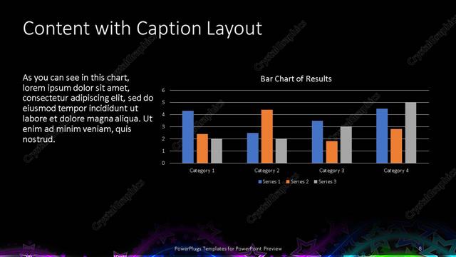 Content with Caption presentation slide layout