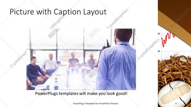 Picture with Caption presentation slide layout