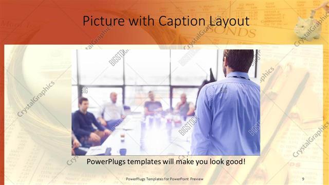 Picture with Caption presentation slide layout