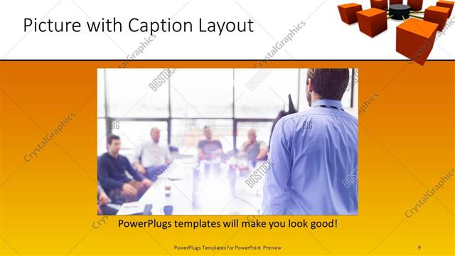 Picture with Caption presentation slide layout