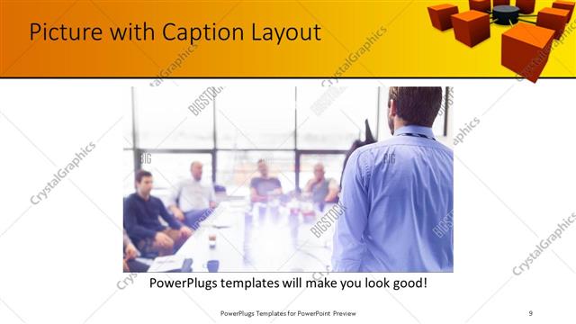 Picture with Caption presentation slide layout