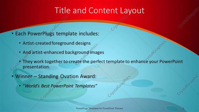 Title and Content presentation slide layout