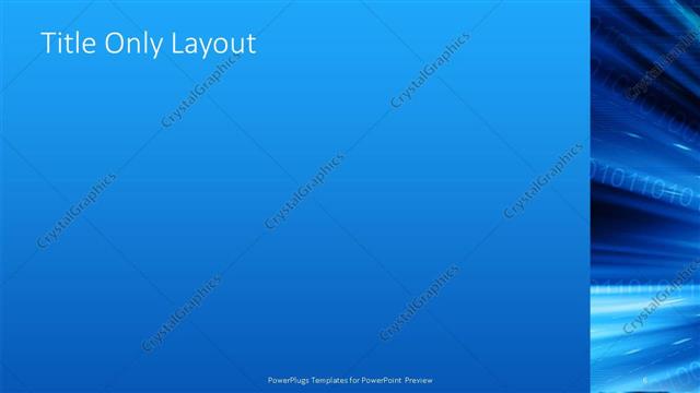 Title Only presentation slide layout