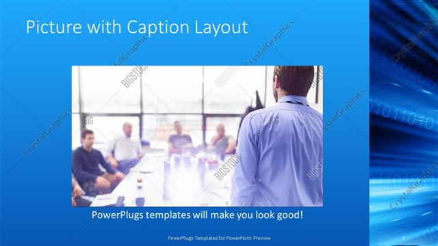Picture with Caption presentation slide layout