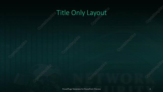 Title Only presentation slide layout