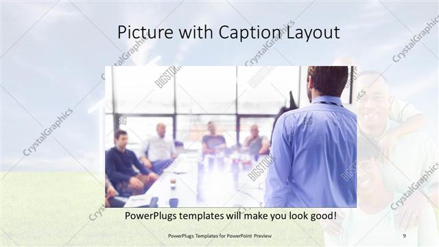 Picture with Caption presentation slide layout