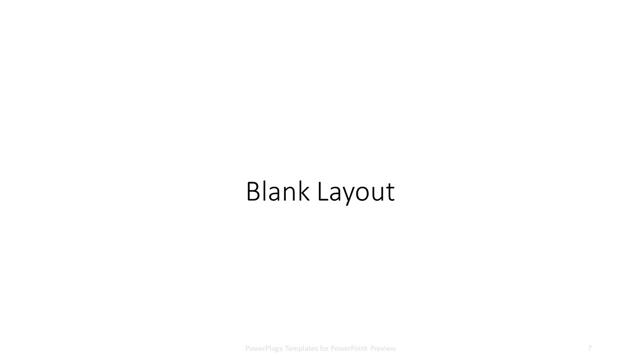 Blank presentation slide layout