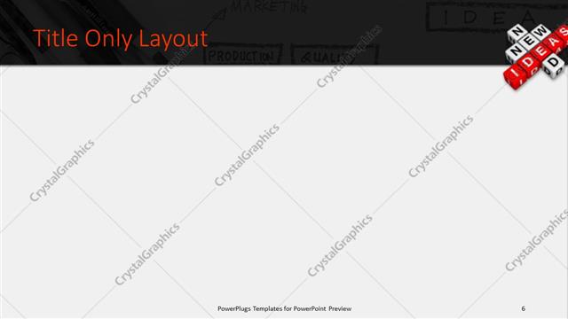 Title Only presentation slide layout