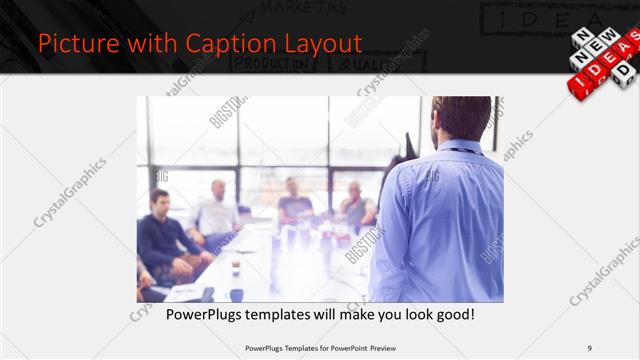 Picture with Caption presentation slide layout