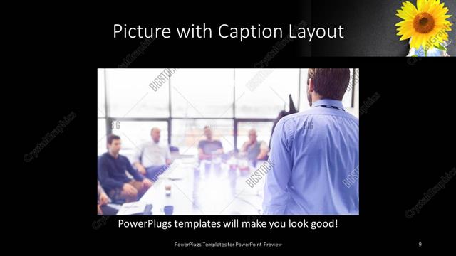 Picture with Caption presentation slide layout
