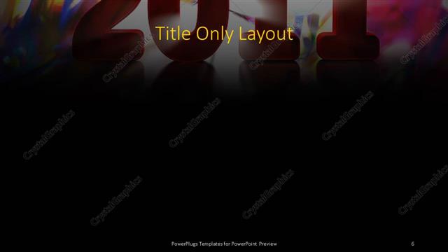 Title Only presentation slide layout