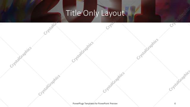 Title Only presentation slide layout