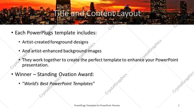Title and Content presentation slide layout