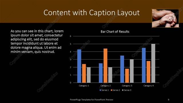 Content with Caption presentation slide layout