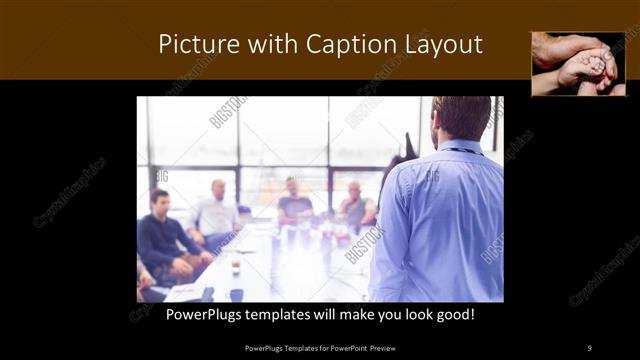 Picture with Caption presentation slide layout
