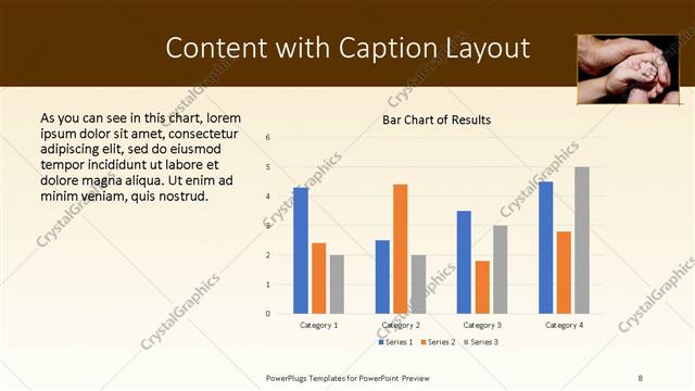 Content with Caption presentation slide layout