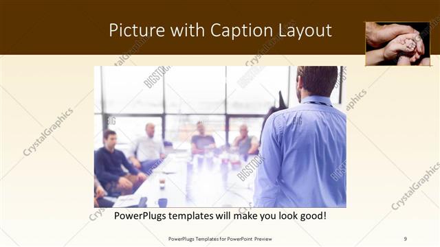 Picture with Caption presentation slide layout