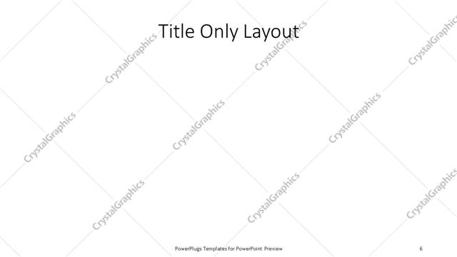 Title Only presentation slide layout