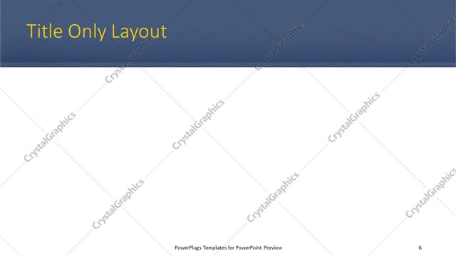 Title Only presentation slide layout