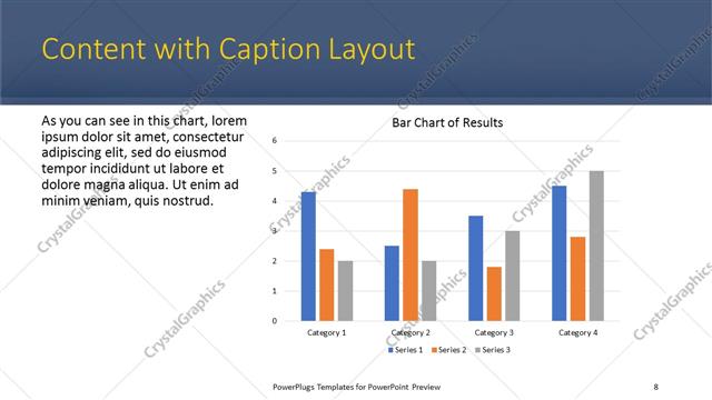 Content with Caption presentation slide layout