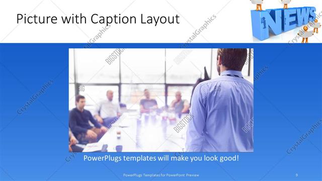 Picture with Caption presentation slide layout