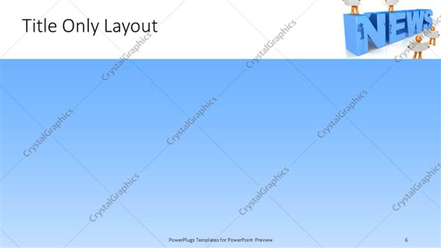 Title Only presentation slide layout