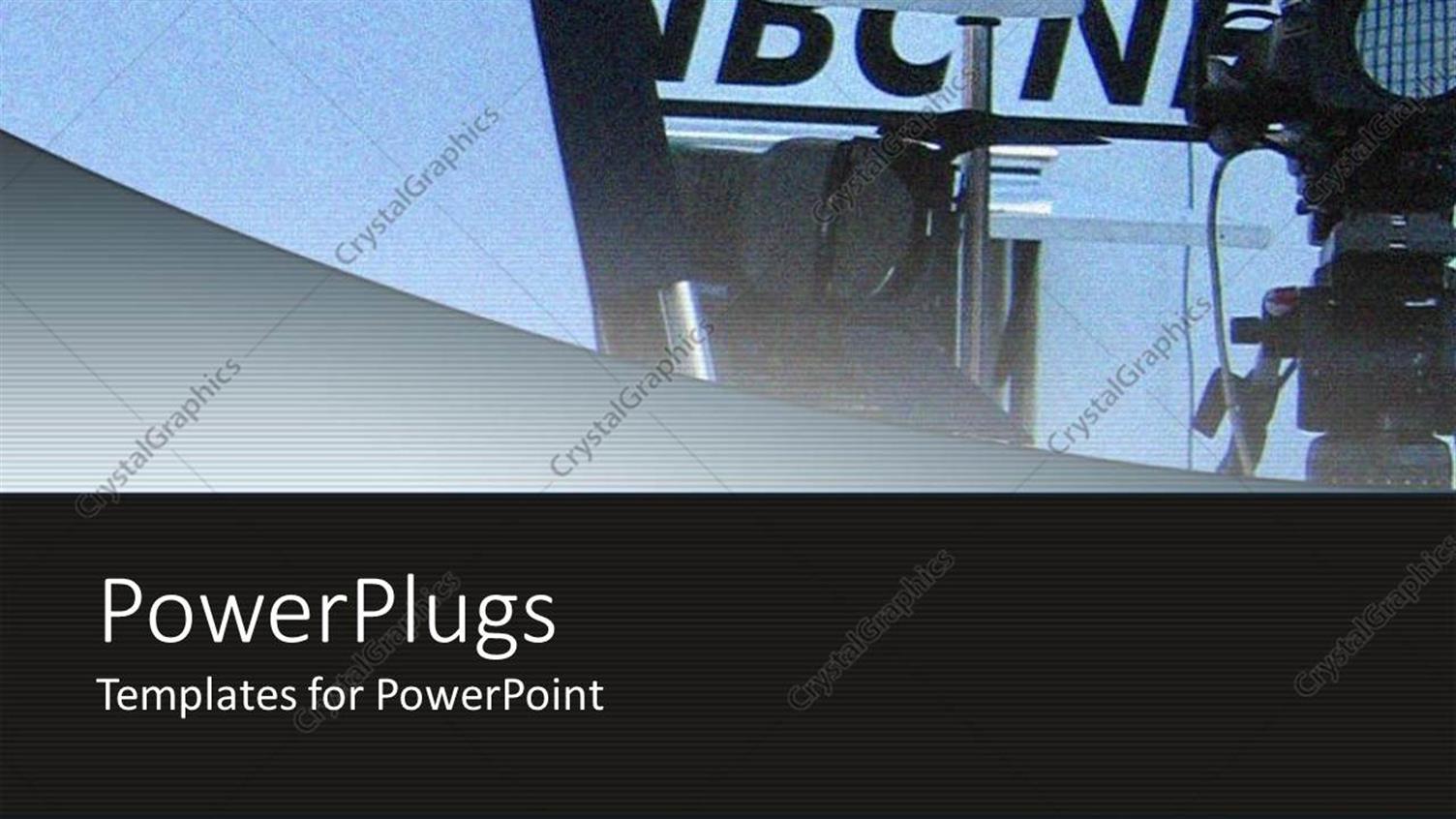 Featuring News Reporting Background with Place for Text