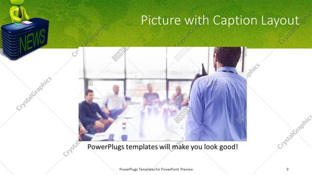 Picture with Caption presentation slide layout
