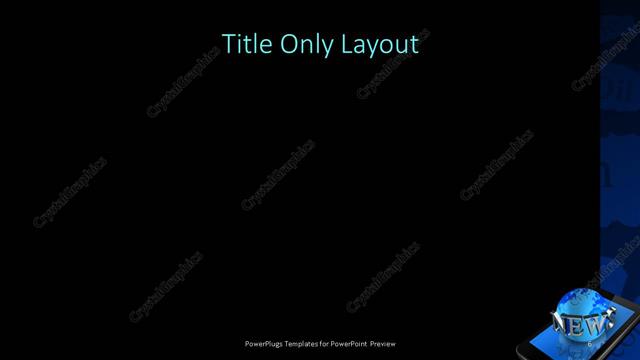 Title Only presentation slide layout