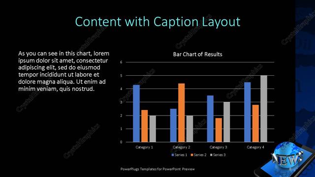 Content with Caption presentation slide layout