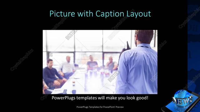 Picture with Caption presentation slide layout