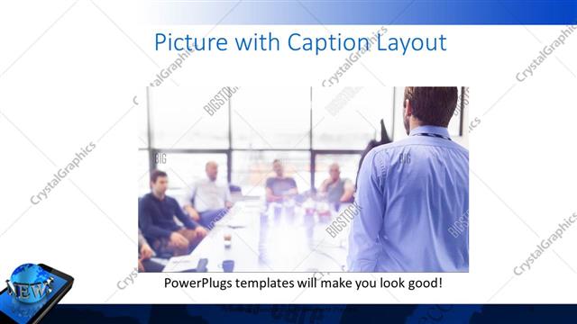 Picture with Caption presentation slide layout