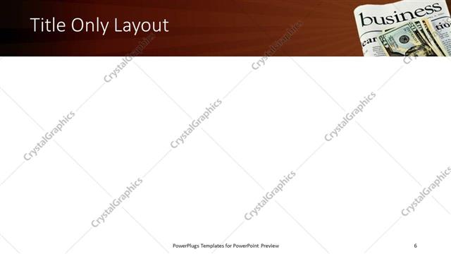 Title Only presentation slide layout