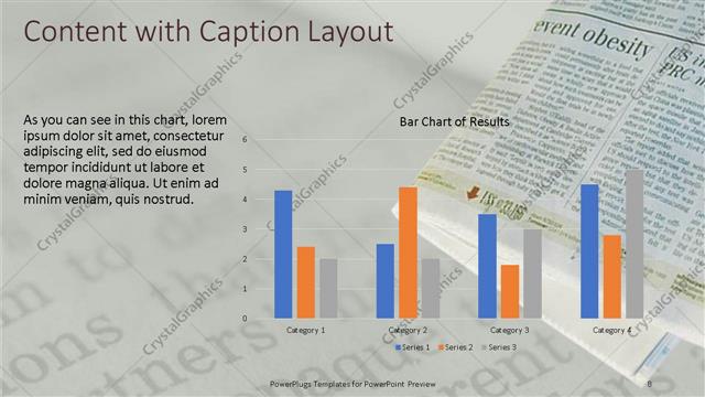 Content with Caption presentation slide layout