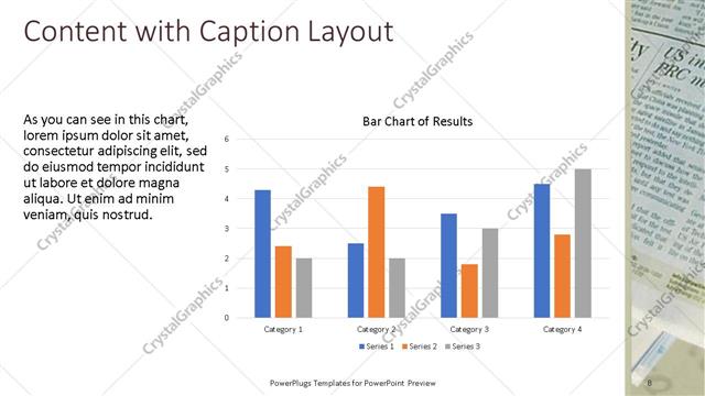 Content with Caption presentation slide layout