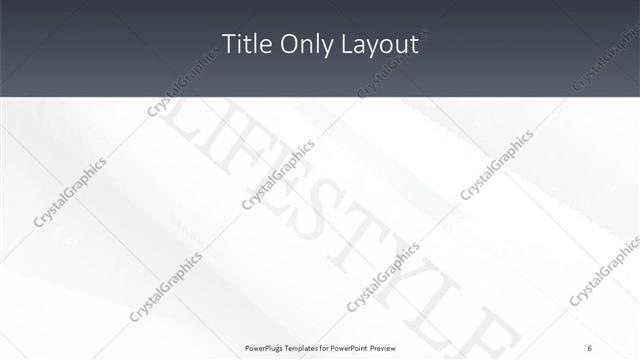 Title Only presentation slide layout