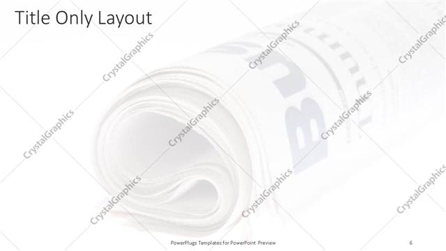 Title Only presentation slide layout