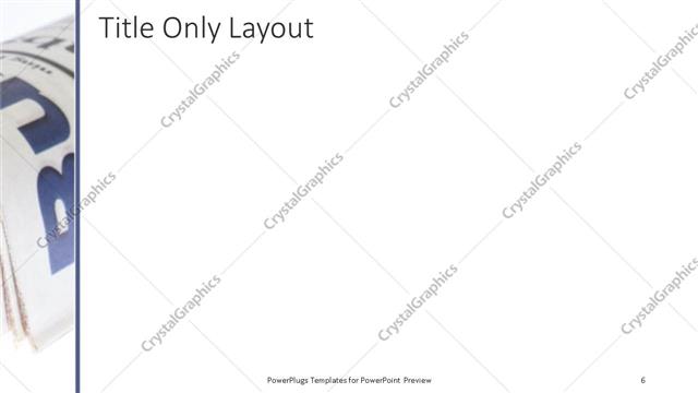 Title Only presentation slide layout