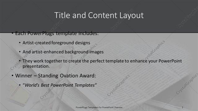 Title and Content presentation slide layout