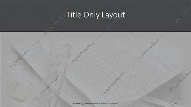 Title Only presentation slide layout
