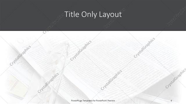 Title Only presentation slide layout
