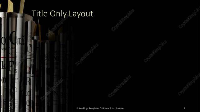 Title Only presentation slide layout