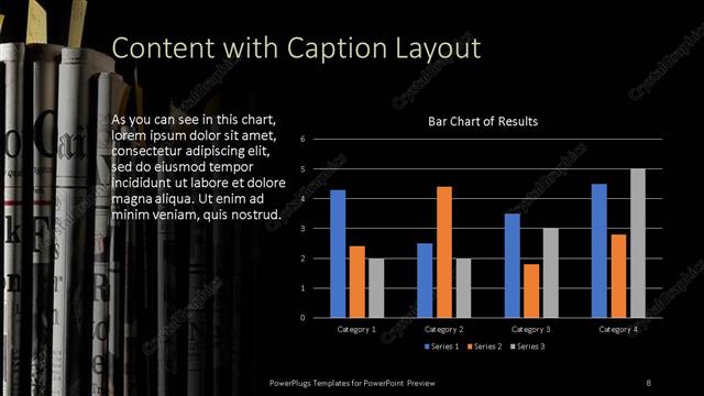 Content with Caption presentation slide layout