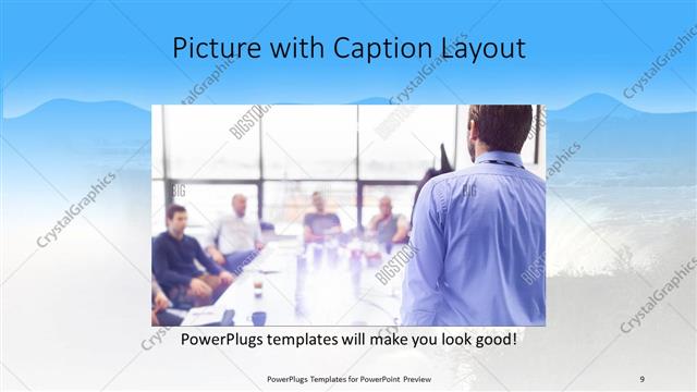 Picture with Caption presentation slide layout