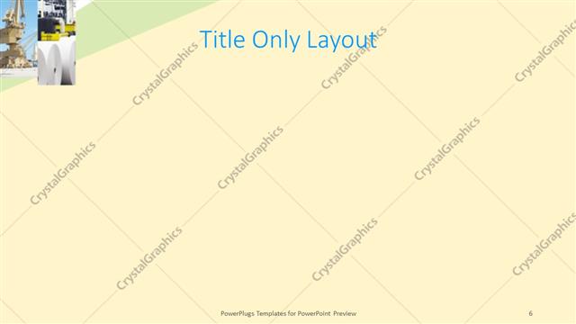 Title Only presentation slide layout