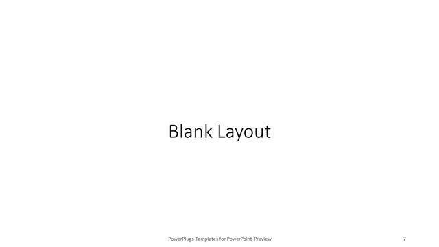 Blank presentation slide layout