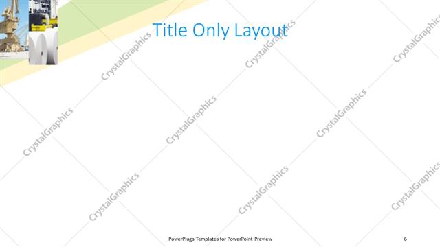 Title Only presentation slide layout